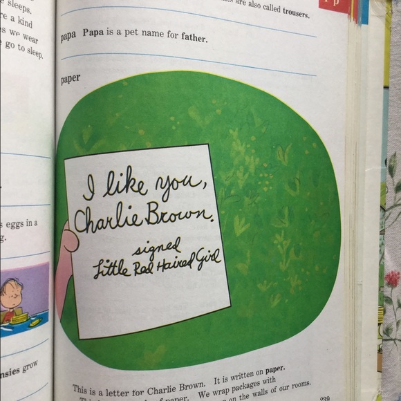 Vintage Charlie Brown DICTIONARY Picture Book π VERY RARE - Picture 5 of 16